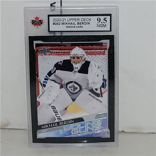 2020-21 Upper Deck #242 Mikhail Berdin Rookie Card - Graded