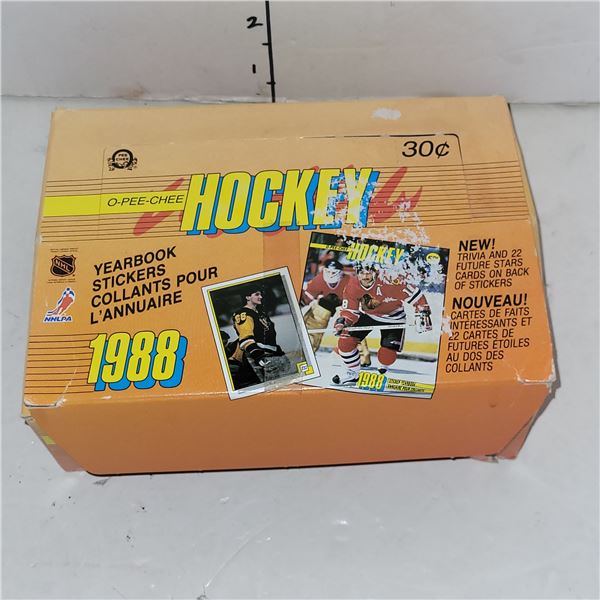 Retail Box Full of 1988 O-Pee-Chee Hockey Wax Packs