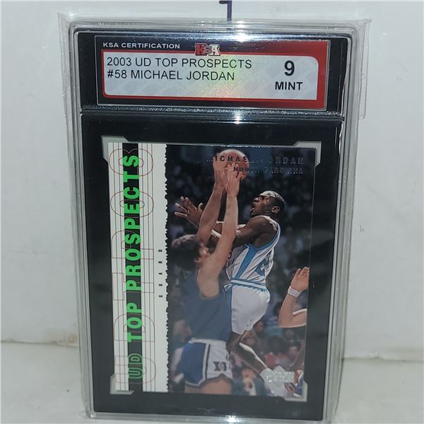 2003 Upper Deck Top Prospects #58 Michael Jordan - Graded