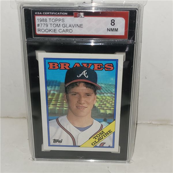 1988 Topps #779 Tom Glavine Rookie Card - Graded