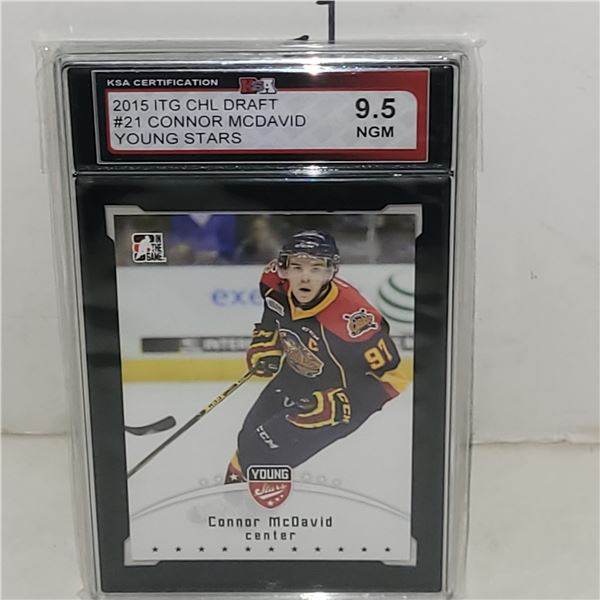 2015 ITG CHL Draft #21 Connor McDavid Young Stars - Graded
