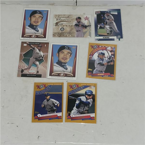 Lot of 8 2001 Ichiro Suzuki MLB Baseball Cards Mint