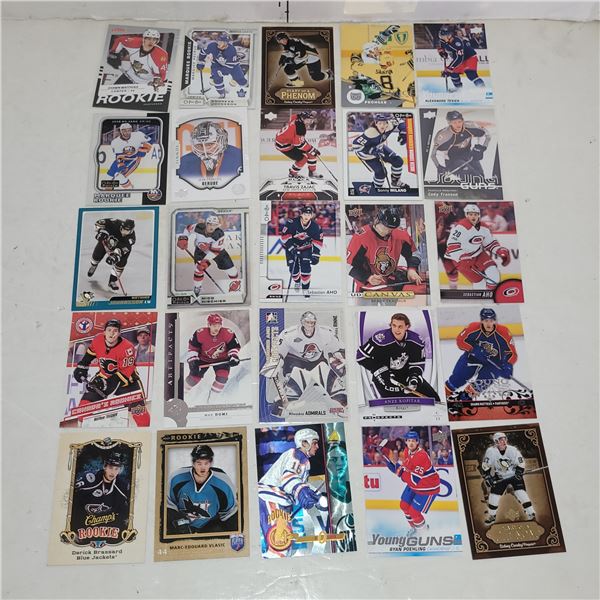 Lot of 25 NHL Rookie Cards, Stars Included