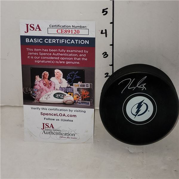 Signed Jake Guentzel NHL Puck w/ COA