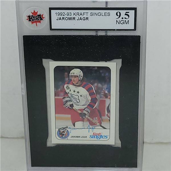 1992-93 Kraft Singles Jaromir Jagr - Graded