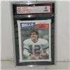 Image 1 : 19987 Topps #362 Jim Kelly Rookie Card - Graded