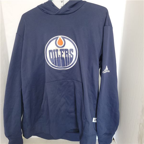 Edmonton Oilers Hoodie Pullover - Adidas Size XL