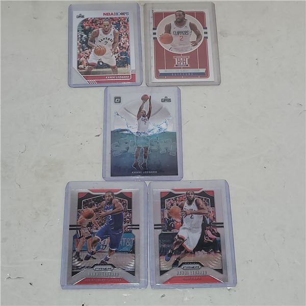 Lot of 4 Kawhi Leonard NBA Basketball Parallel Cards