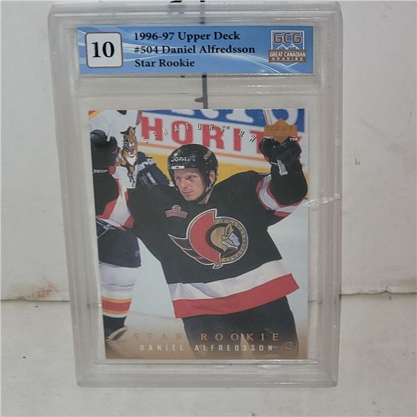 1996-97 Upper Deck #504 Daniel Alfredsson Star Rookie - Graded