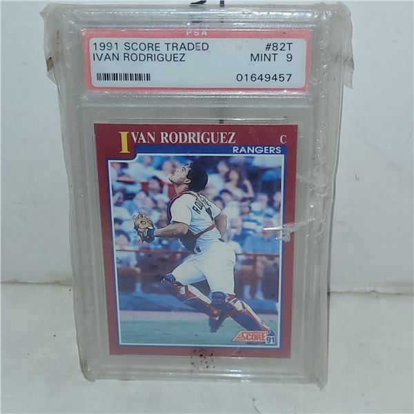 1991 Score Traded Ivan Rogriguez - Graded