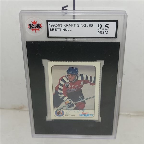 1992-93 Kraft Singles Brett Hull - Graded
