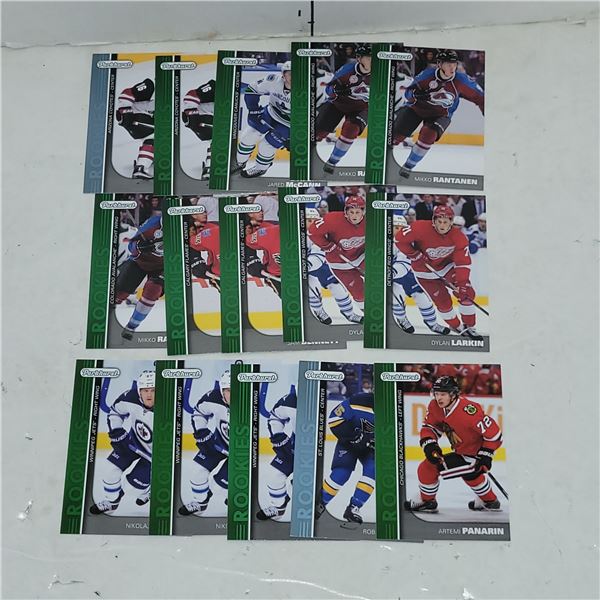 Lot of 15 2015-26 Parkhurst NHL Rookie Cards