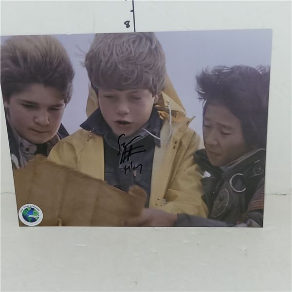 Signed Sean Astin Goonies Movie Photo w/ COA 8x10