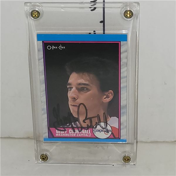 Signed Geoff Courtnall Hockey Card