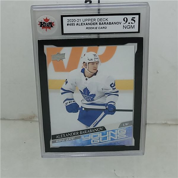 202-21 Upper Deck #485 Alexander Barabanov Rookie Card - Graded