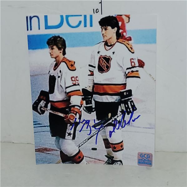Singed Wayne Gretzky & Mario Lemieux Photo w/ COA 8x10