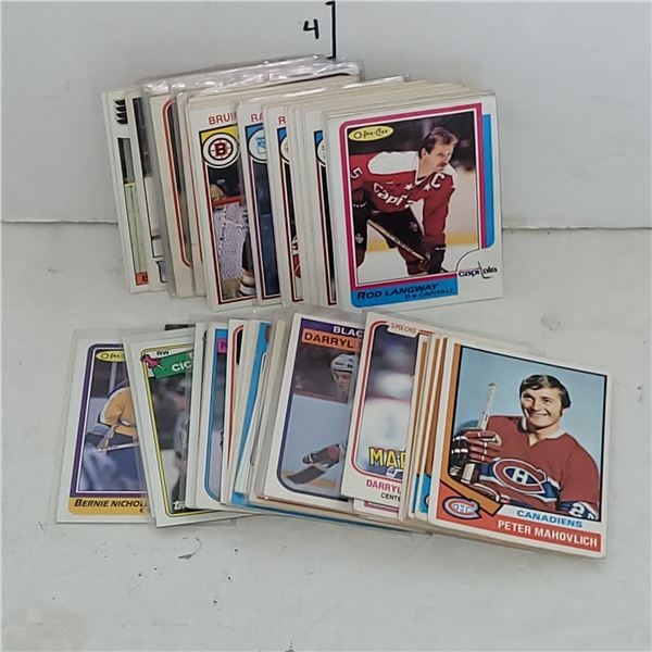 Lot of Over 100 1970s 1980s OPC Hockey cards