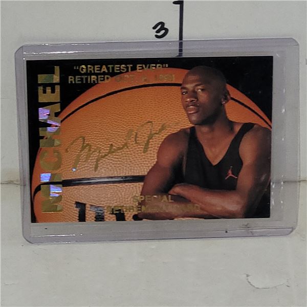 Rare 1993-94 Michael Jordan Retirement Gold Card Rare Limited Edition