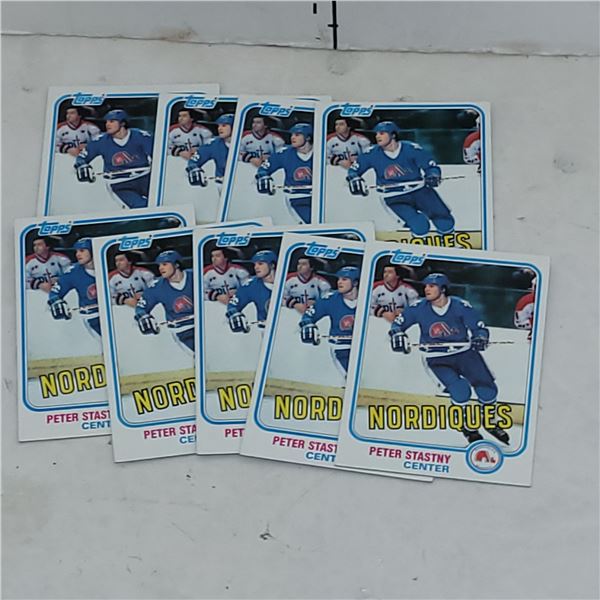 Lot of 9 1981 Topps #39 Peter Statsy Rookie Cards - Mint