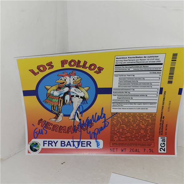 Signed Giancarlo Espostio Los Pollos Sticker w/ COA 8x10 - On Choice