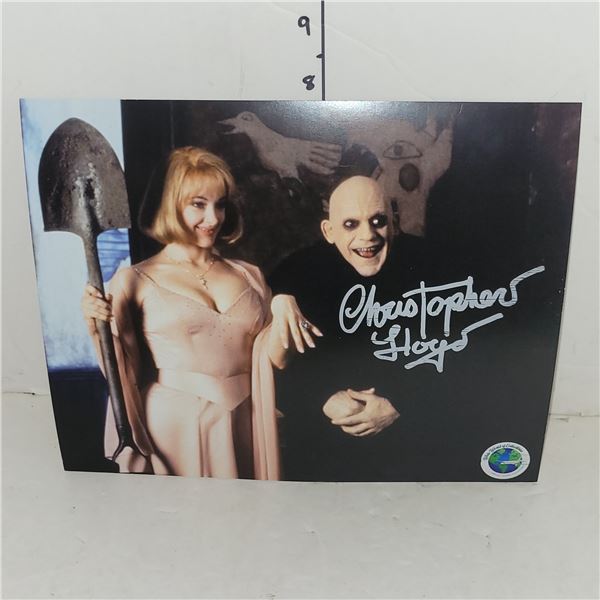 Signed Christopher Llyoyd Adams Family Photo w/ COA 8x10