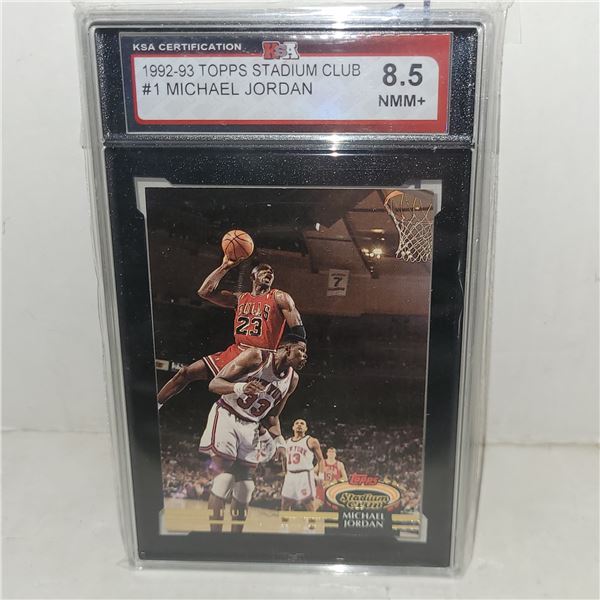1992-93 Topps Stadium Club #1 Michael Jordan - Graded