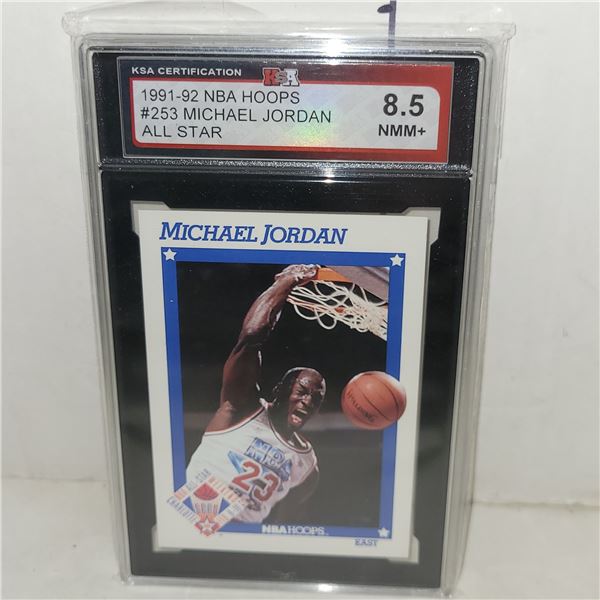1991-92 NBA Hoops #253 Michael Jordan All Star - Graded