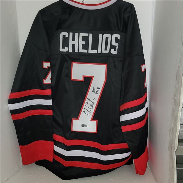 Signed Chris Chelios Jersey w/ COA HOF 2013
