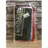 Image 1 : Large Paisely Bandanas - 12 Pcs - Assorted Colours - New