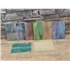Image 1 : Stained Glass Sheets - 4 x 6 - 8 Pcs - Assorted Colours - New