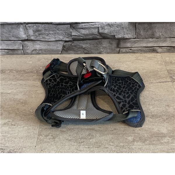 Adjustable Dog Harness - Size: Medium - Blue & Grey - New