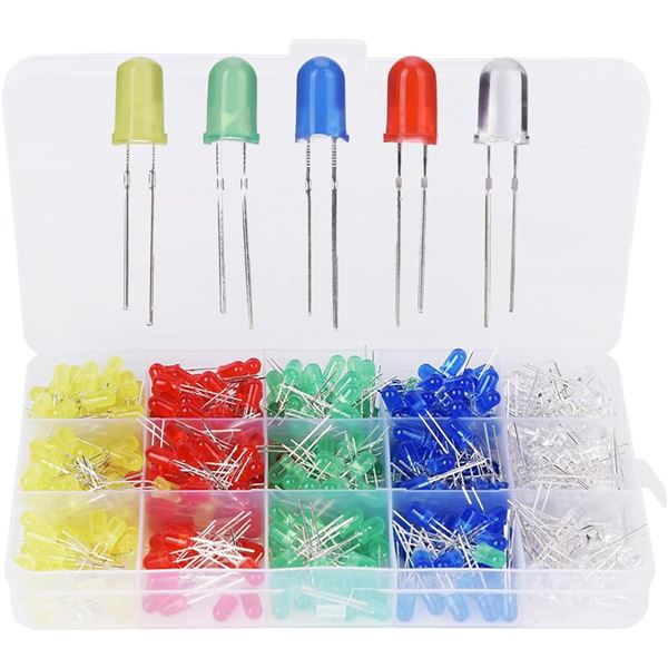 LED Diode Lights - 340 Pcs - Assorted Clours - New