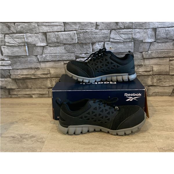 Reebok Sublite Cushion Athletic Steel-Toed Work Shoe  - Men's Size 7W - Colour: Black - Used Like Ne