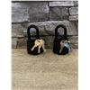 Image 1 : Waterproof Heavy Duty Padlock with Key - Set of 2 - 40mm - New