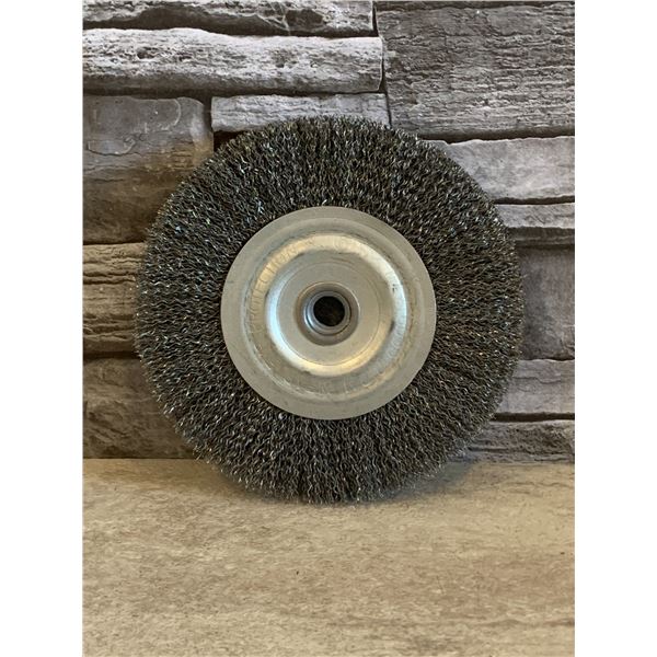 Wire Wheel Brush for Bench Grinder - 6" - Coarse Crimped - New