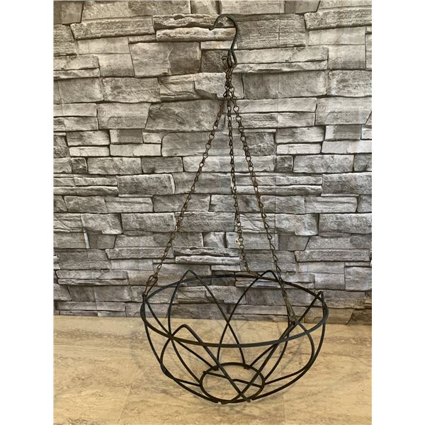 Lot of 2 - Large Metal Hanging Basket - 14" D