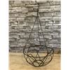 Image 1 : Lot of 2 - Large Metal Hanging Basket - 14" D