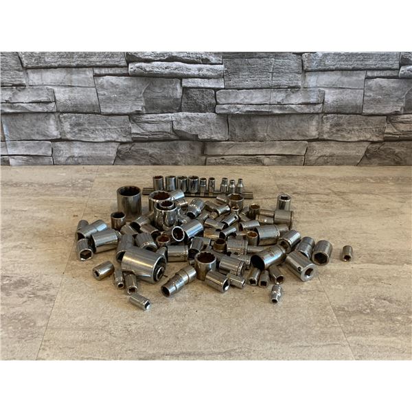 Lot of Assorted Sockets - Approx. 95 Pcs - Used