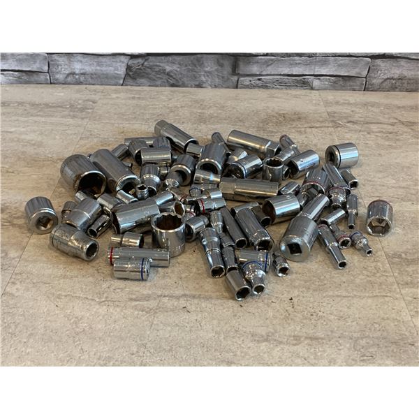 Lot of Assorted Sockets - Approx. 80 Pcs - Used