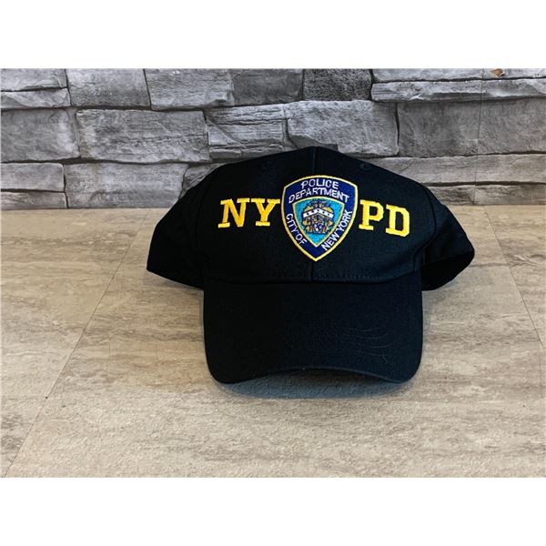 NYPD Cap - Black - Adjustable Velcro - New