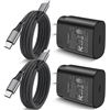 Image 1 : Fast Charger - Type C - 25W - 2 Pack - 6ft Cord - New