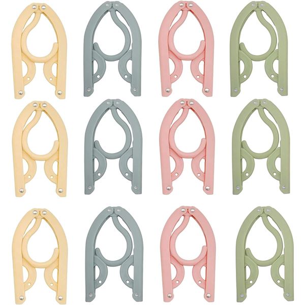 Foldable Travel Coat Hangers - 20 Pack - New