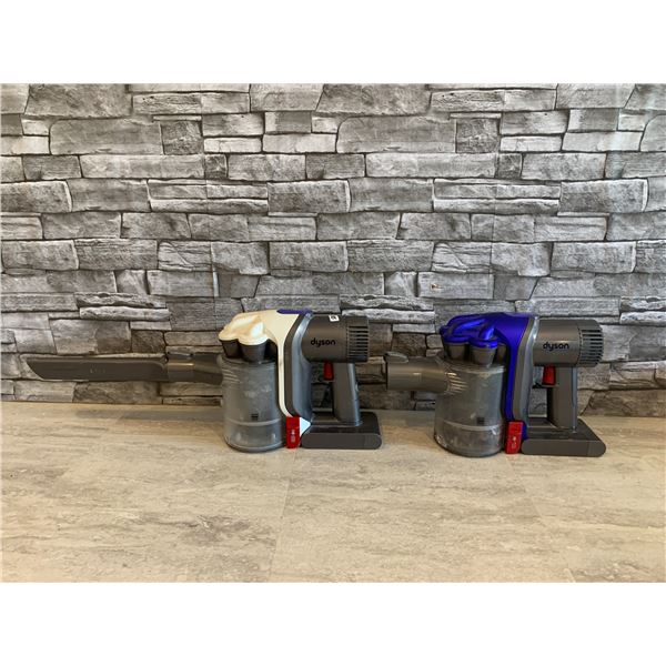 Lot of 2 Dyson Vacuums - With Batteries - Untested - Sold As Is