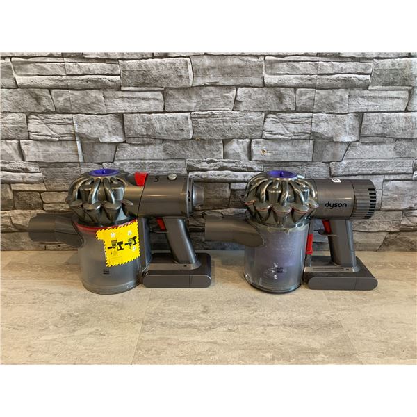 Lot of 2 Dyson Vacuums - With Batteries - Untested - Sold As Is