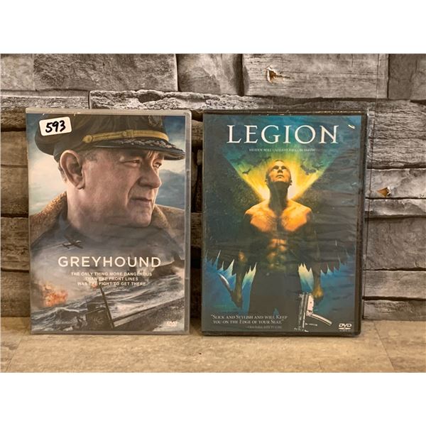Lot of 2 DVDs - Greyhound & Legion