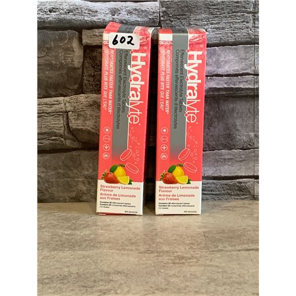 Lot of 2 - Hydralyte Strawberry Lemonade - BB: 04/2027 - 20 Tablets/Pack - New