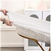 Image 4 : Vinyl Table Cloth - Round - 36"- 44" - Weave Pattern - New