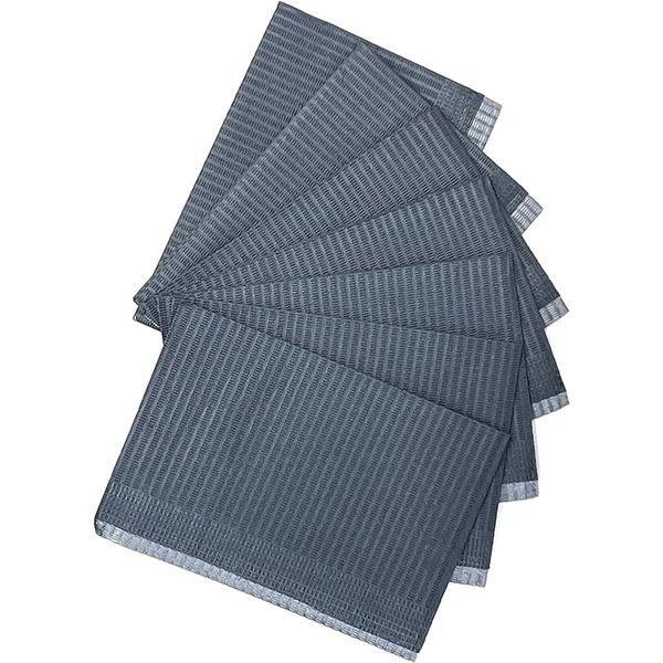 Dental Bibs - Black - 125 Pcs - New