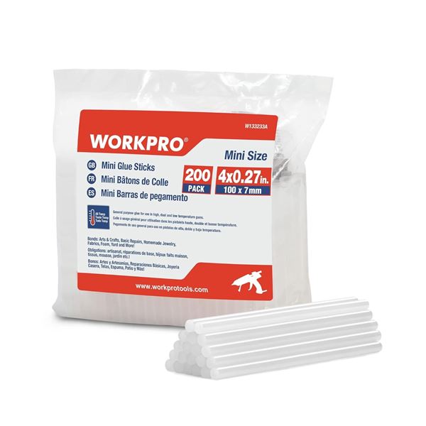 Mini Glue Sticks - 200 Pcs - 100mm x 7mm - New