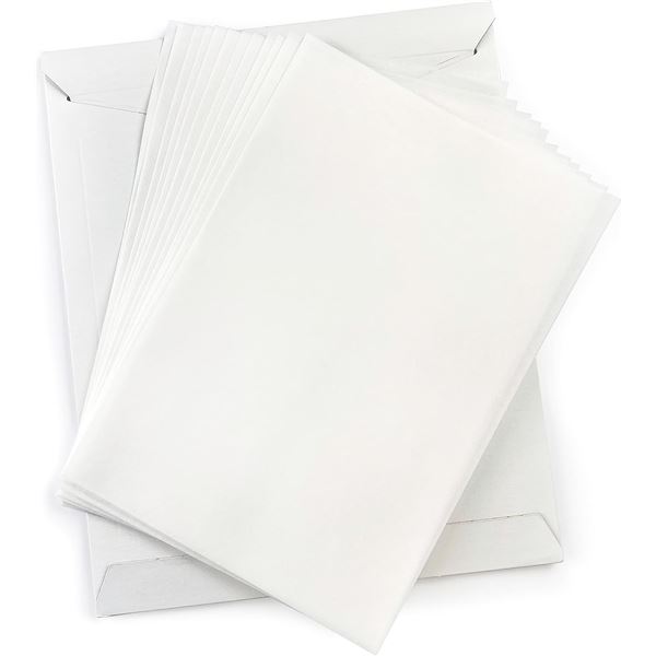 Lot of 3 - Wafer Paper - Edible Printer Sheets - 12 Pcs each Pack  - White - Size: 8.5" x 11" - New